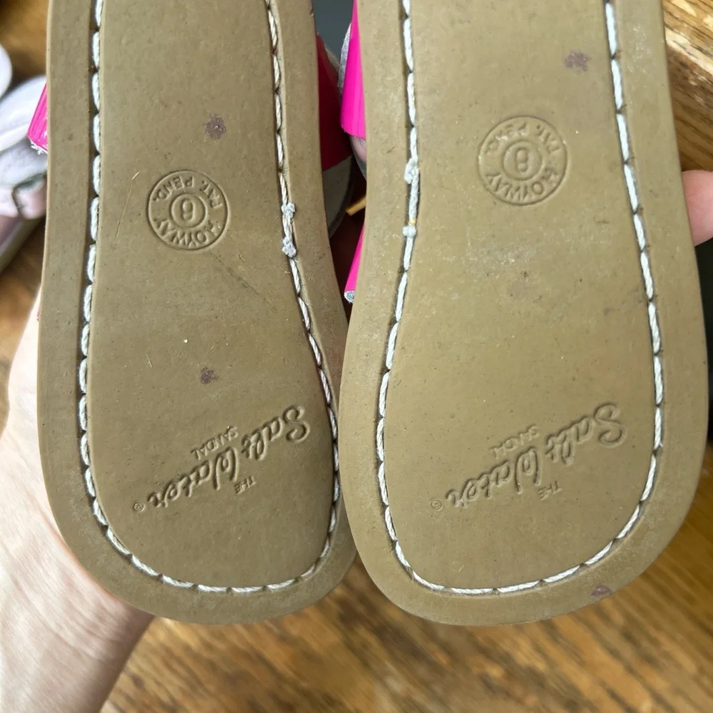 Salt Water Sandals by Hoy shiny fuchsia